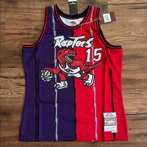 BRAND NEW! Men’s Mitchell & Ness NBA Split Swingman Vince Carter Jersey sz: L